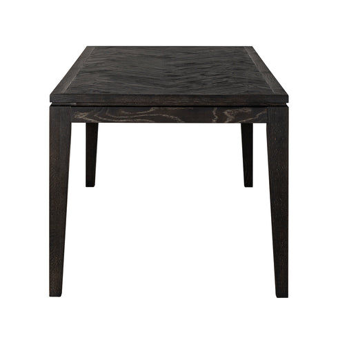 Mario Black Parquet Large 6-8 Seater Dining Table